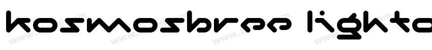 KosmosBree LightObli字体转换